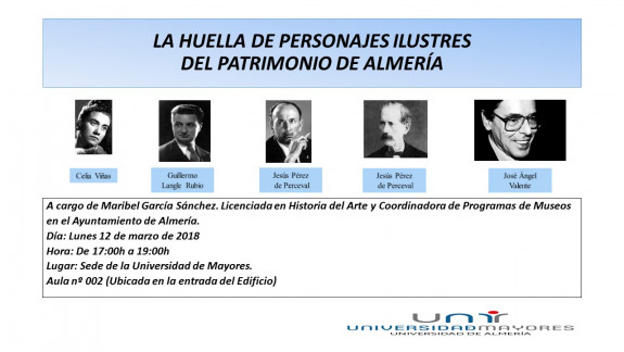 Seminario: La huella de personajes ilustres del patrimonio de Almería